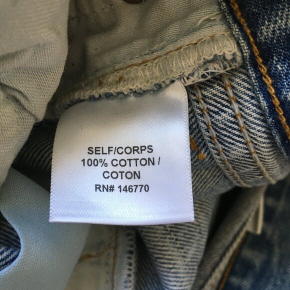 RE/DONE x Levis Button Fly Light/Med Wash High Rise Waist Crop Ankle Jeans - Picture 3 of 16